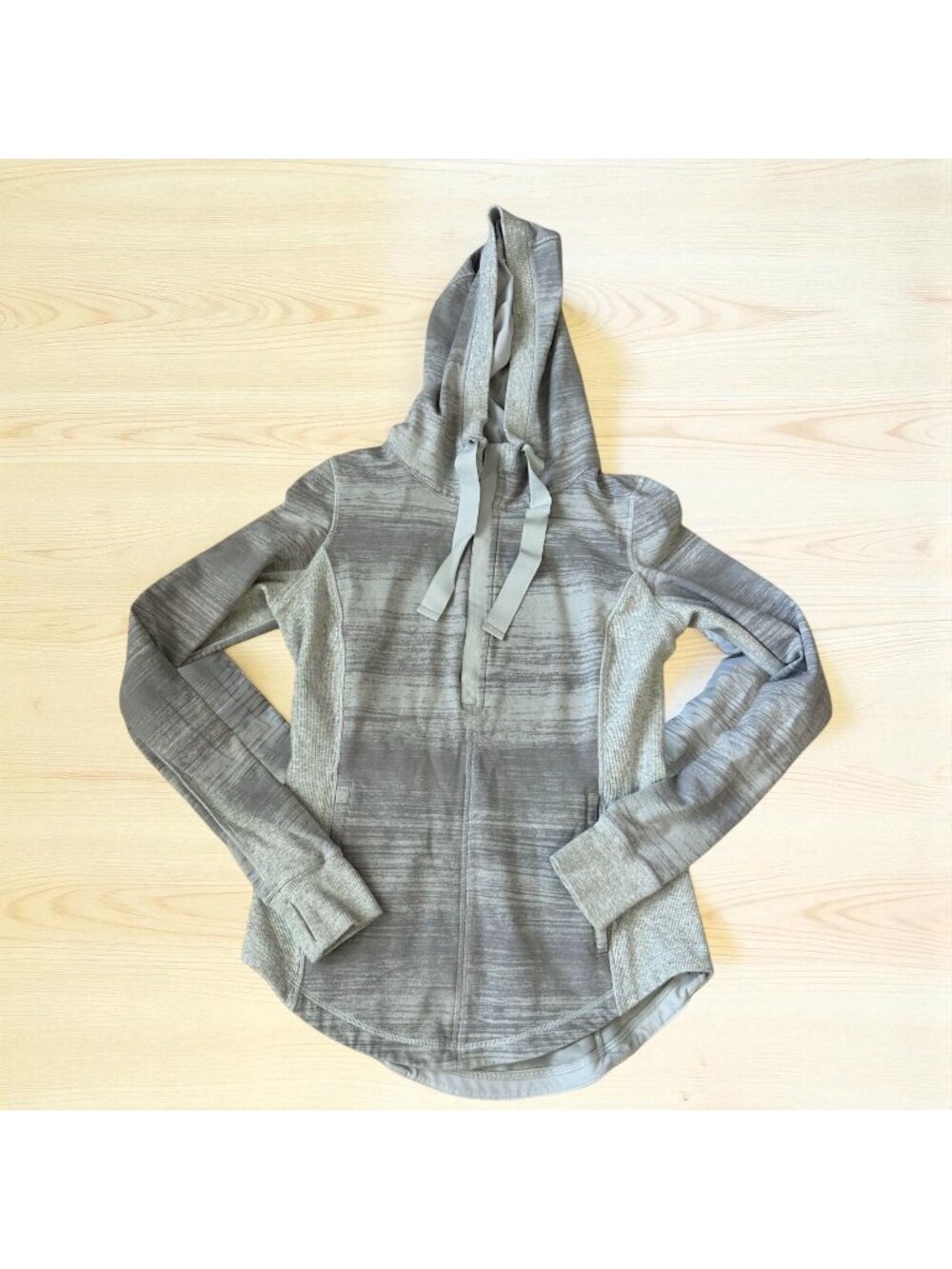 LULULEMON Gray Zip Hoodie Sweatshirt Size 8